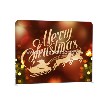 Portable straight aluminum frame christmas backdrops